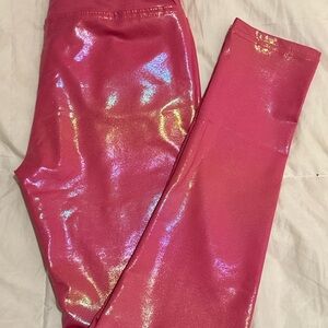 Shimmering Pink Kids Leggings